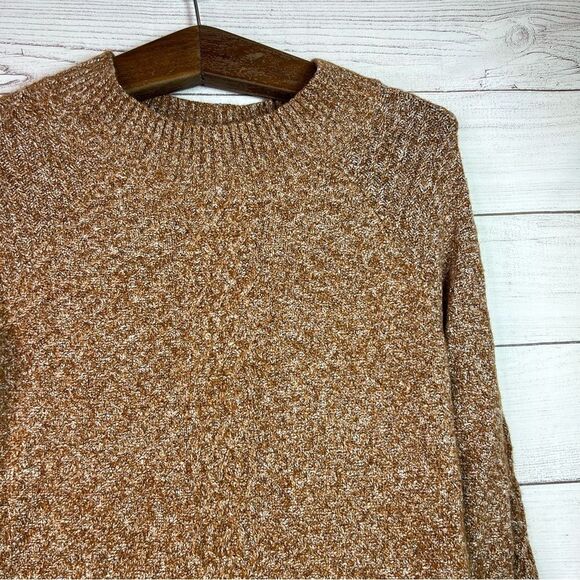 Prana Tan Chunky Knit Pullover Long Sleeve Dress Size M Preppy Minimalist - Picture 4 of 8